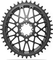 AbsoluteBlack Premium Direct Mount Offset 6 mm SRAM AXS/XPLR Aluminum Narrow Wide Chainring Black