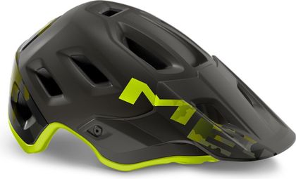 Casco Met Roam Mips All-moutain Matte Camo Lime Green nero