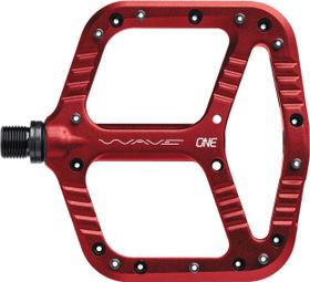 OneUp Wave Flat Pedals Red
