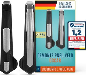 Alphatrail Démonte-Pneus – Lot de 2  noyau aluminium  robustes et légers (36 g)