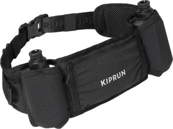 Kiprun 500 2x250ml Black Running Hydration Belt