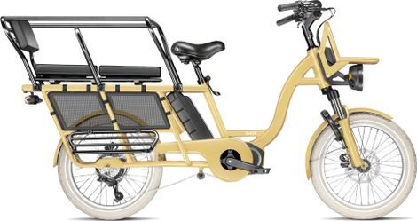 Vélo Cargo GAYA  L'Original Le Long  Moka  Pack Enfants