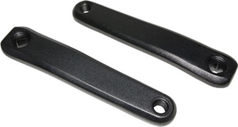MANIVELLE DROITE + GAUCHE STRONGLIGHT MAGAN3 170mm NOIR CARRE JIS POUR PANASONIC - YAMAHA - ANANDA (DEPORT 10mm)