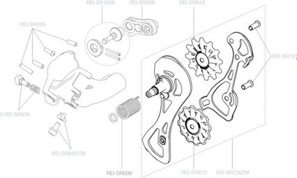 Forcella Campagnolo Chorus 12V