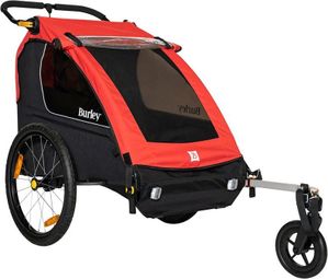 Rimorchio tandem per bambini Burley Honey Bee Rosso