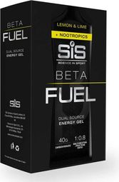 SIS Beta Fuel + Nootropics Energy Gels (6er Pack) Lemon/Lime 60ml