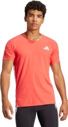 Maillot manches courtes adidas Adizero Rouge Homme