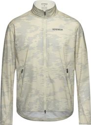 Gore Wear Concurve Electro winddichte hardloopjas, beige en grijs