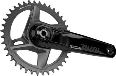 Sram Rival D1 DUB Wide 40 Tanden 1x12V Crankset (zonder doos) Zwart