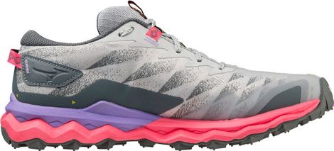 Trail Running Shoes Mizuno Women's Wave Daichi 7 Pink Grey