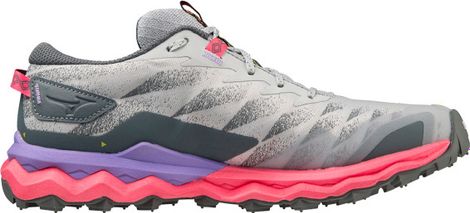 Chaussures de Trail Running Mizuno Femme Wave Daichi 7 Gris Rose