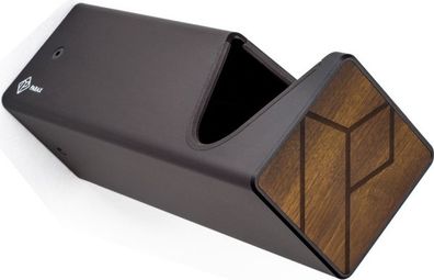 Parax D-Rack M Soporte de Pared Negro/Negro/Madera de Cebón
