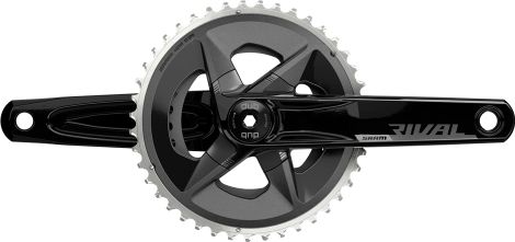 Sram Rival D1 DUB Wide 43-30 Tanden 2x12V Crankset (zonder doos) Zwart