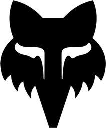 Fox Head Die Cut Stickers 6.4 cm Black