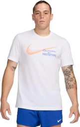 Maillot manches courtes Nike Blanc Homme