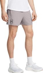 Pantaloncini da corsa Under Armour Grigio Uomo