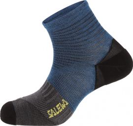 Paar Salewa Approach Comfort Sokken Blauw / Zwart