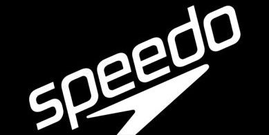 Toalla de baño speedo logo negro blanco