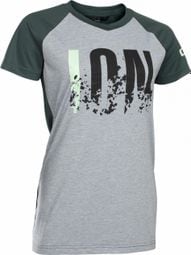 ION Letters Scrub AMP WMS T-Shirt Kurze Ärmel Grau Melange