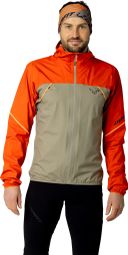 Dynafit Alpine 3-laags waterdichte jas, beige/oranje, heren