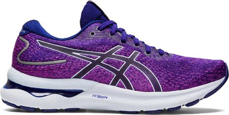 Zapatillas de running para mujer Asics Gel Nimbus 24 Azul Púrpura