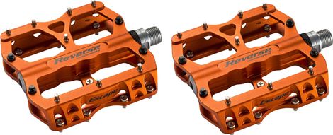 Pair of Orange Reverse Escape Flat Pedals