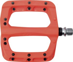 Paire de Pédales Nylon HT Components PA03A Orange Fluo