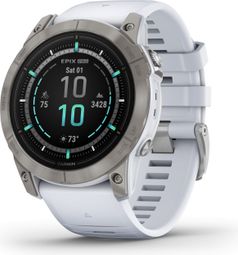 Montre de Sport Garmin Epix Pro Gen 2 Sapphire Titane 51mm Blanc Argent