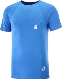 Compressport IronMan Dazzle Blue short-sleeved jersey