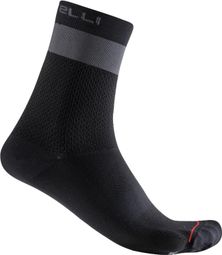 Castelli Elements 15 Unisex Sokken Zwart/Grijs