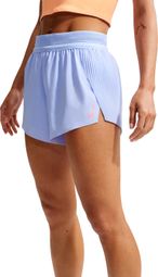 Pantaloncini Nike AeroSwift 3in con spacchi, blu, da donna