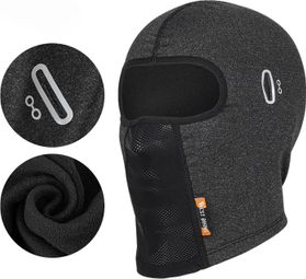 Cagoule de Hiver Thermique Coupe Vent Trou pour Lunettes   Gris