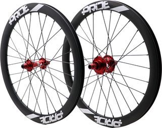 Paire de Roues Carbone Expert Pride Gravity Mat Control V1 Disque Rouge