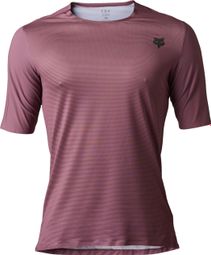 Maillot de manga corta Fox Flexair Ascent Cordovan Morado
