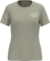 Odlo Essential Print Kurzarm-Trikot für Damen, Grau
