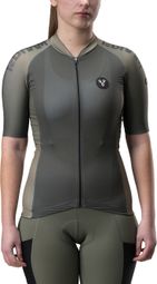 Maillot Manches Courtes Femme LeBram Glières Vert Kaki