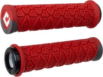Paire de Grips Odi Vanquish V2.1 135 mm Rouge Gris