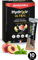 Boisson Overstims Hydrixir Ultra Thé Pêche (10 x 40 g)