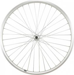 Roue vtt 26  av blocage jante argent mach1 er10 moy.Shimano tx500 v-brake