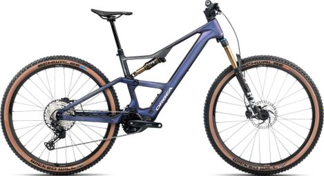VTT Électrique Tout-Suspendu Orbea Rise SL M10 Shimano Deore XT/SLX 12V 630 Wh 29'' Bleu Tanzanite Carbon View 2025