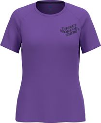 Maillot Manches Courtes Femme Odlo Essential Print Violet