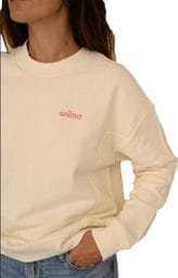 Dames Rosie Print Beige/Rose Sweatshirt met lange mouwen