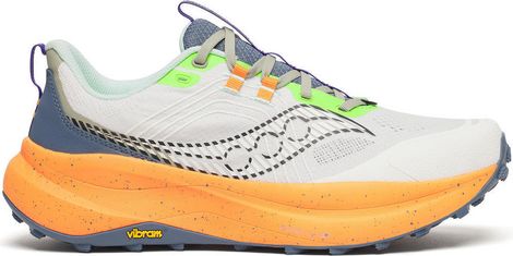 Saucony Xodus Ultra 4 Trailschoenen Wit/Oranje Heren