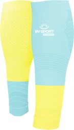 BV Sport Elite Evolution Blue Yellow Compression Sleeves