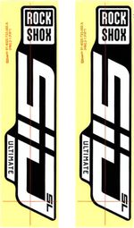 Kit di decalcomanie RockShox BoXXer 27/29'' Bianco Nero