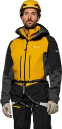 Giacca impermeabile Salewa Ortles Gore-TEx Pro gialla da uomo