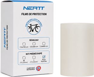 Pellicola protettiva Neatt, kit pretagliato per forcella (trasparente lucido)