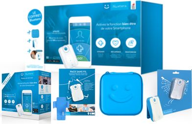 Pack BLUETENS Electrostimulateur + Estuche de almacenamiento + Clip de cinturón