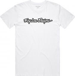 T-shirt met korte mouwen van Troy Lee Designs Signature, wit