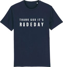 Çois Unisex T-Shirt - Thank God it's Rideday 2.0 - Blauw